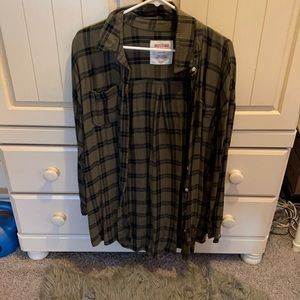 Green and Black Flannel